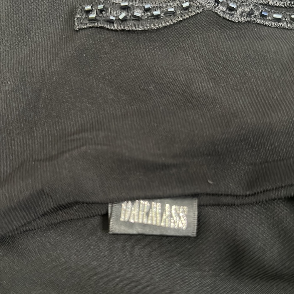 DARMASS black flares leg long high slits pants sequins detail SZ M goth Fariy - Picture 7 of 8